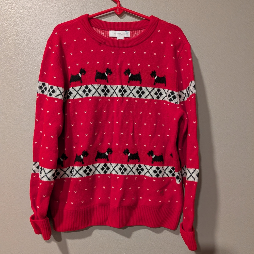 CharterClub Holiday Sweater Youth Size Medium